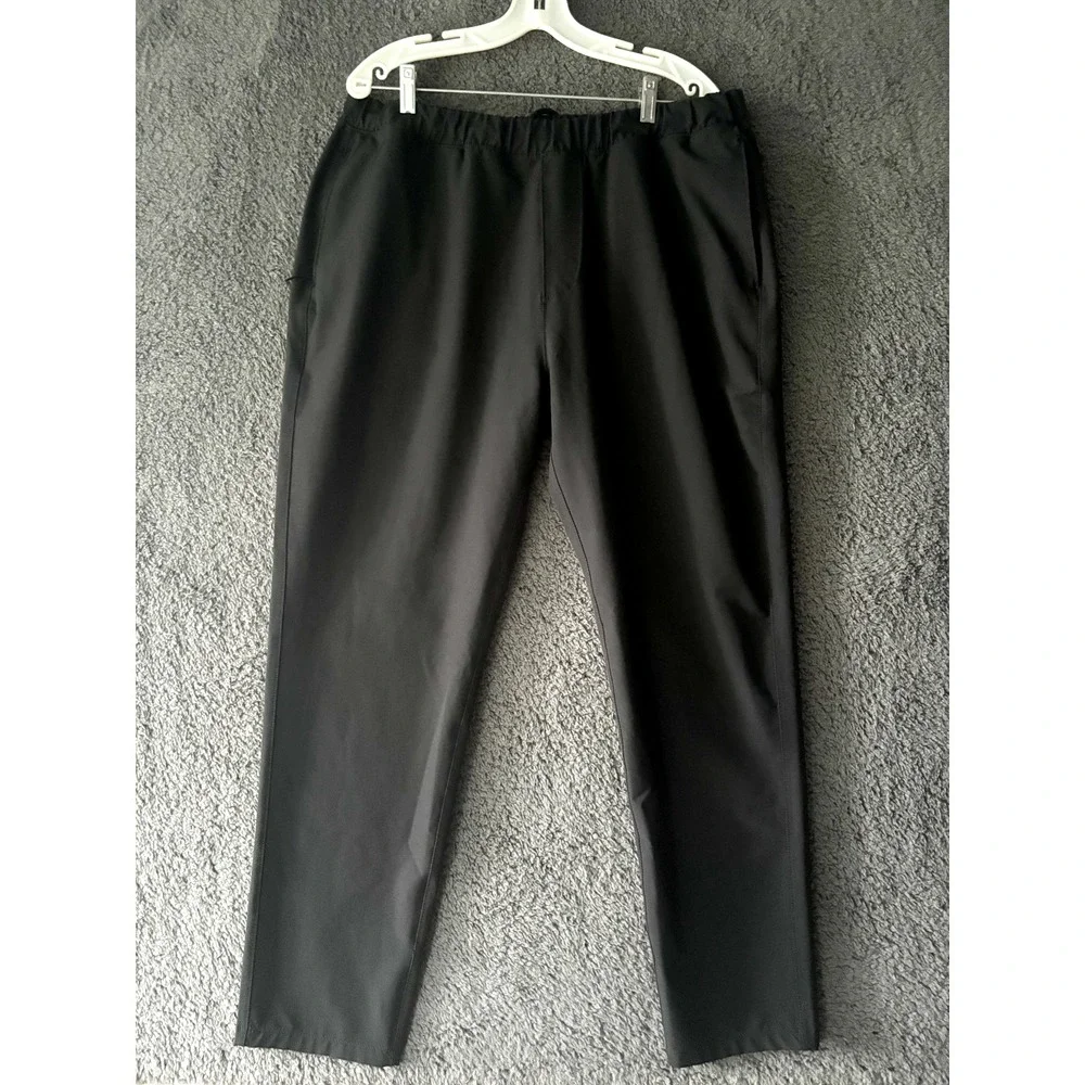 Abercrombie & Fitch Mens XL Black Skinny Taper Stretch Elastic Waist Pants